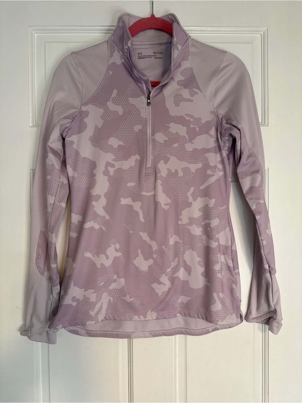 Under Armour Lavender Camouflage Quarter-Zip Pullover